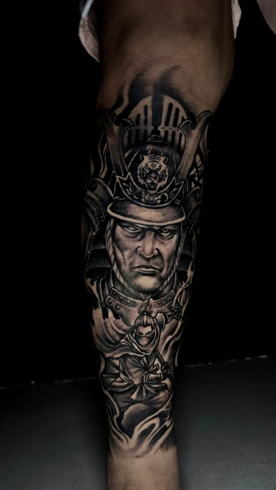 Samurai & ninja tattoo by The Mafia Ink Bali