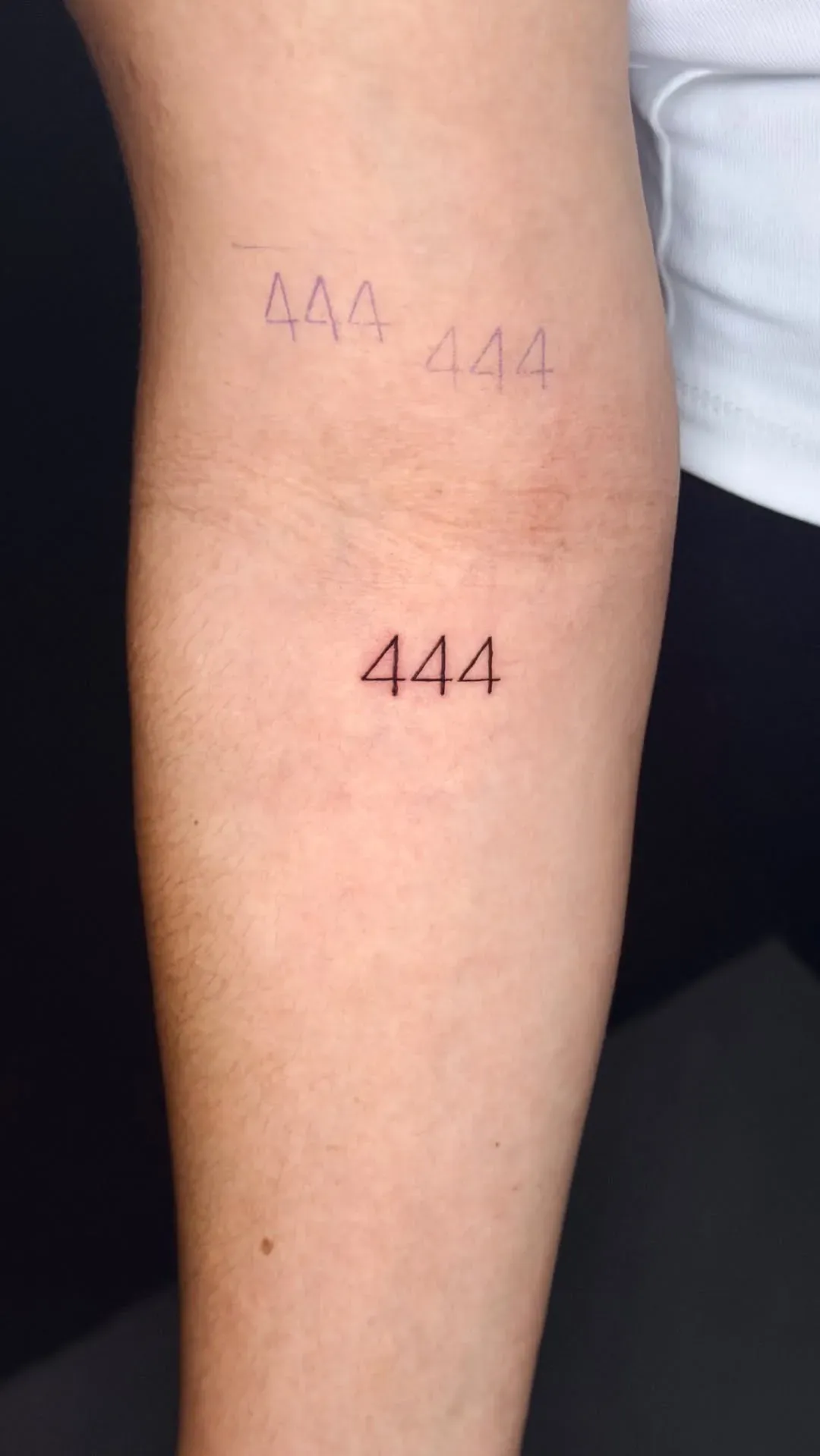 444 tattoo by The Mafia Ink Bali