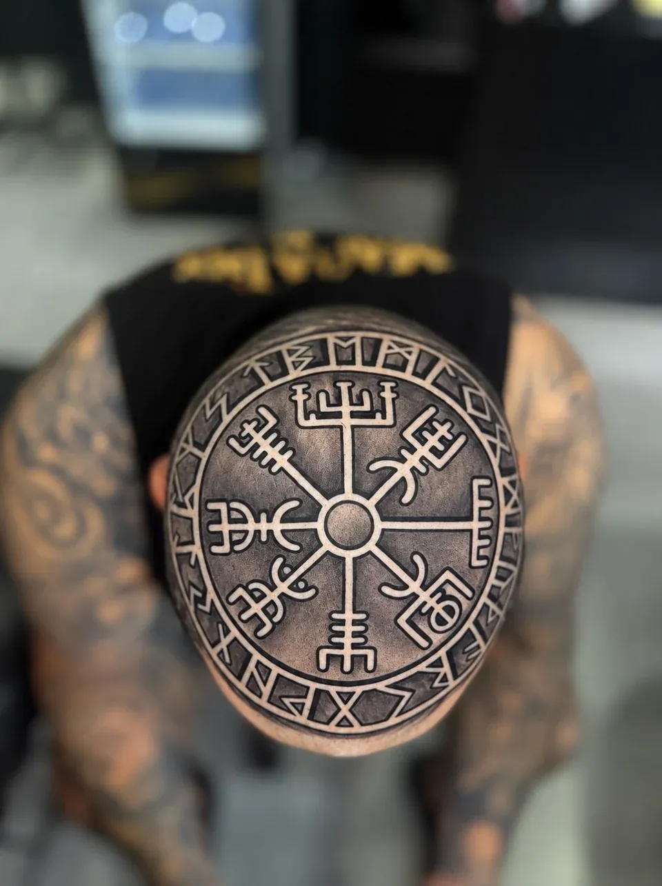 Nordic geometry tattoo by The Mafia Ink Bali