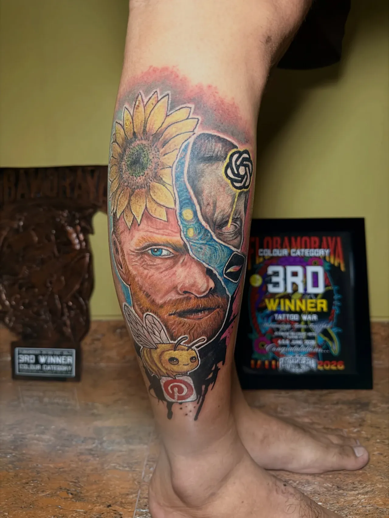 Competition colour tattoo by The Mafia Ink Bali