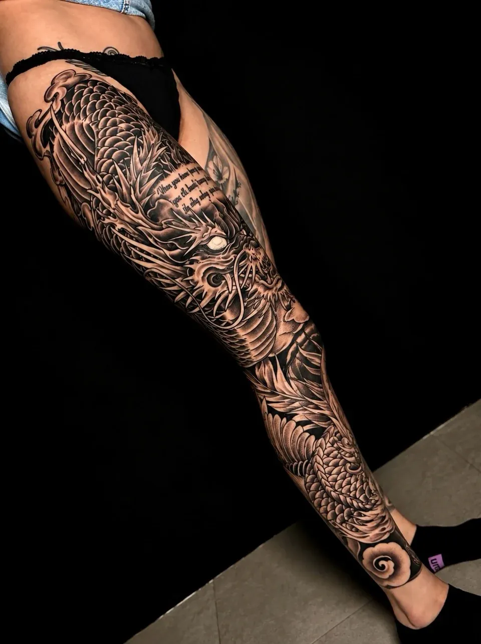 Japanese dragon tattoo by The Mafia Ink Bali