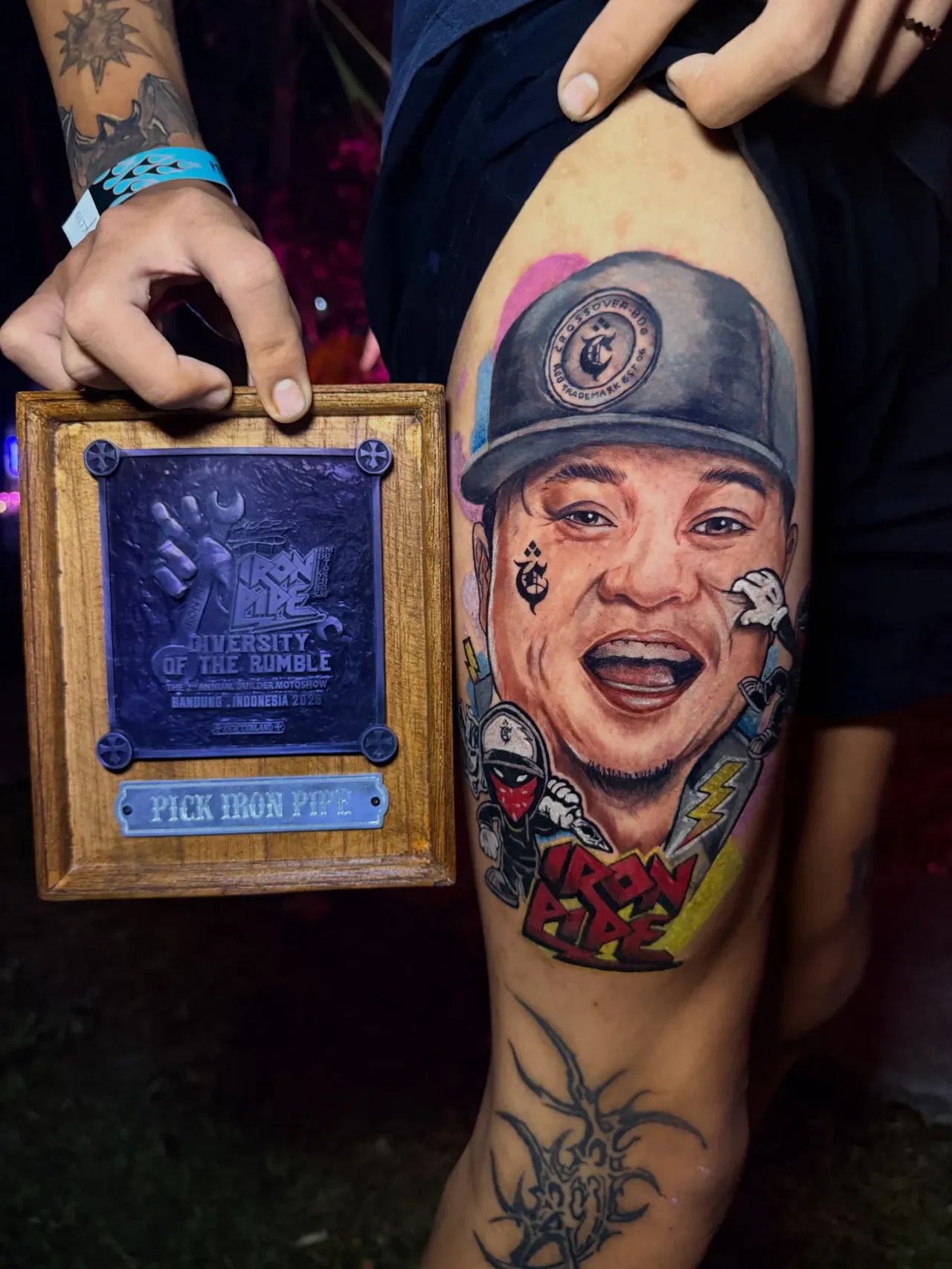 Competition colour portrait tattoo by The Mafia Ink Bali