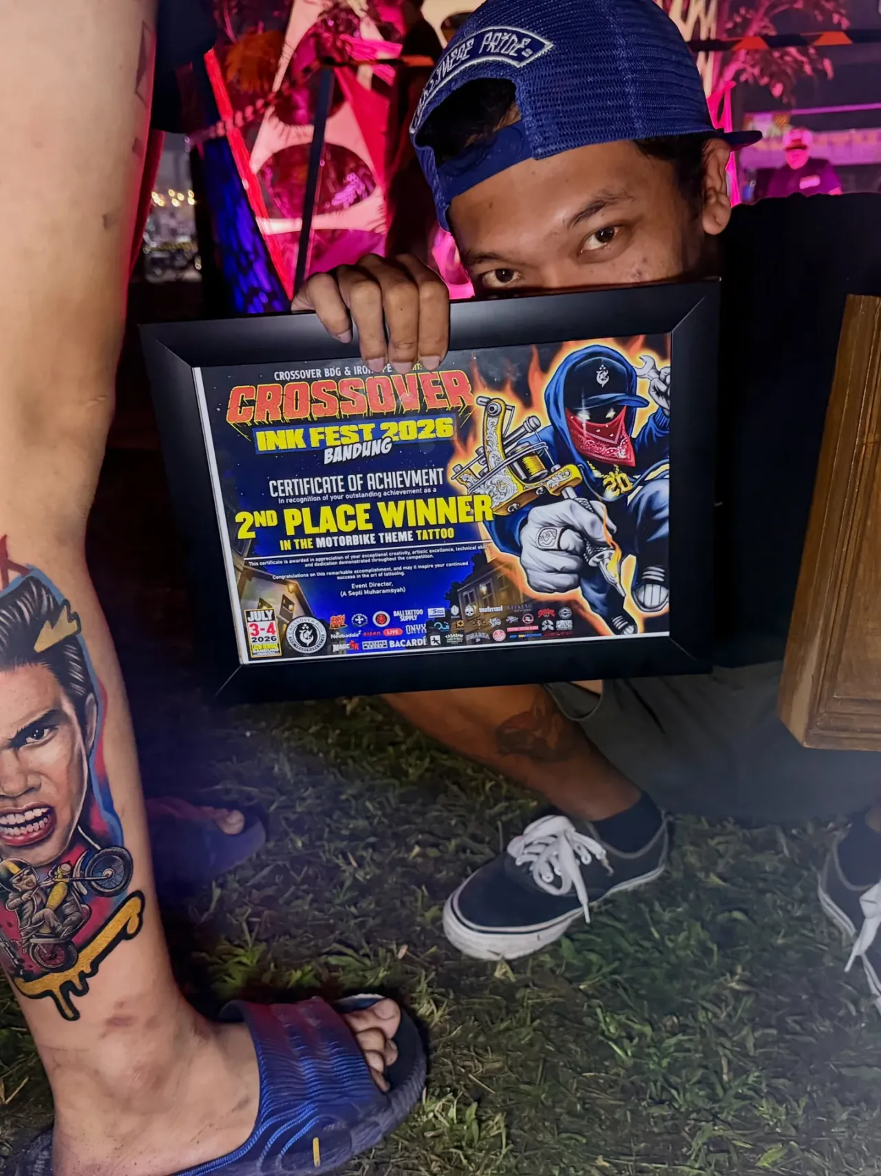 Competition portrait & artist tattoo by The Mafia Ink Bali