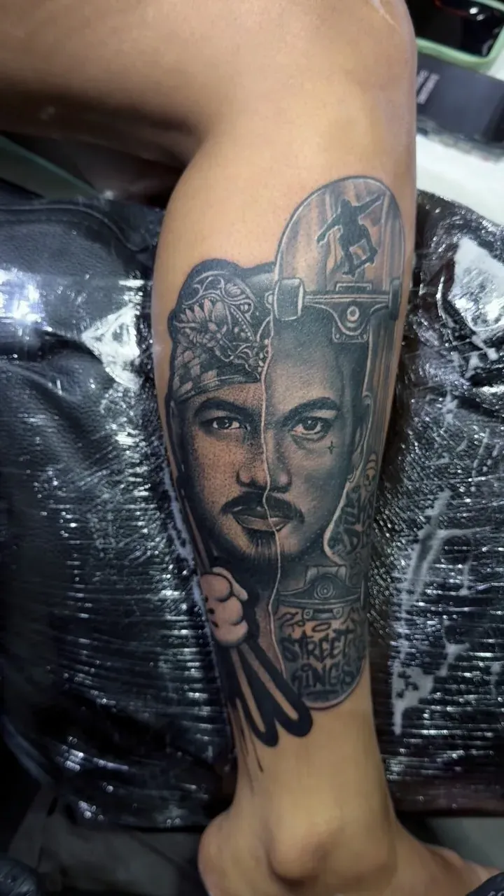 Egyptian portrait tattoo by The Mafia Ink Bali
