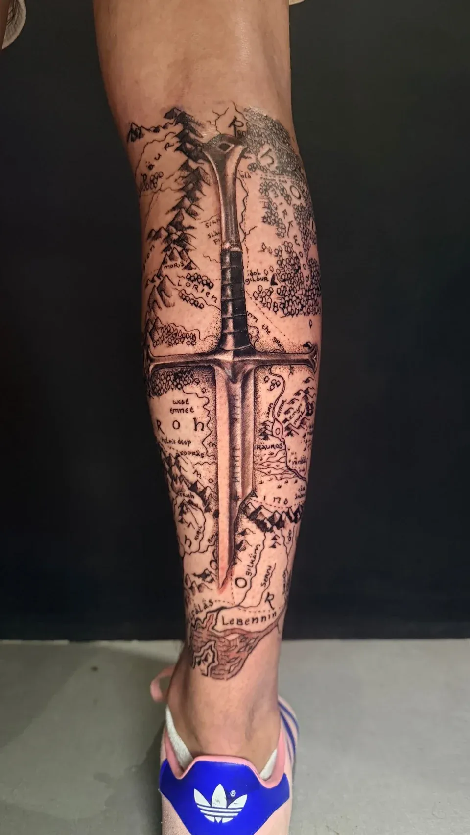 A story in fine lines tattoo by The Mafia Ink Bali