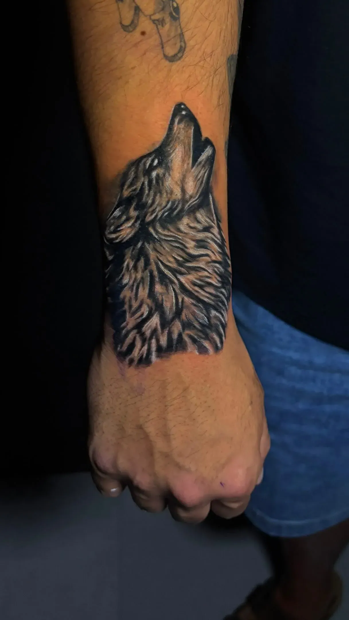 Wolf hand tattoo tattoo by The Mafia Ink Bali