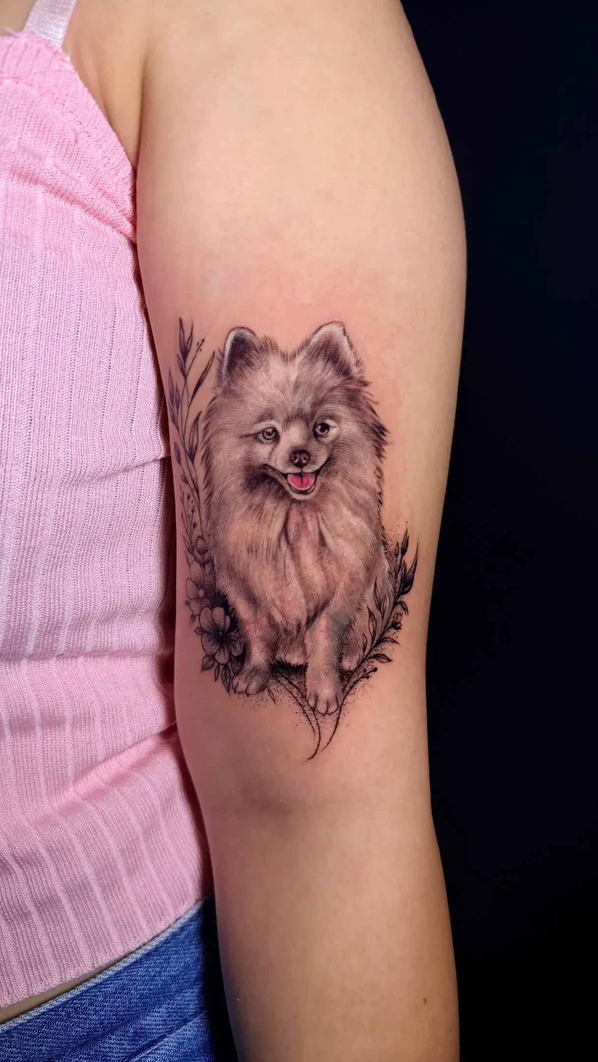 Dog portrait tattoo by The Mafia Ink Bali