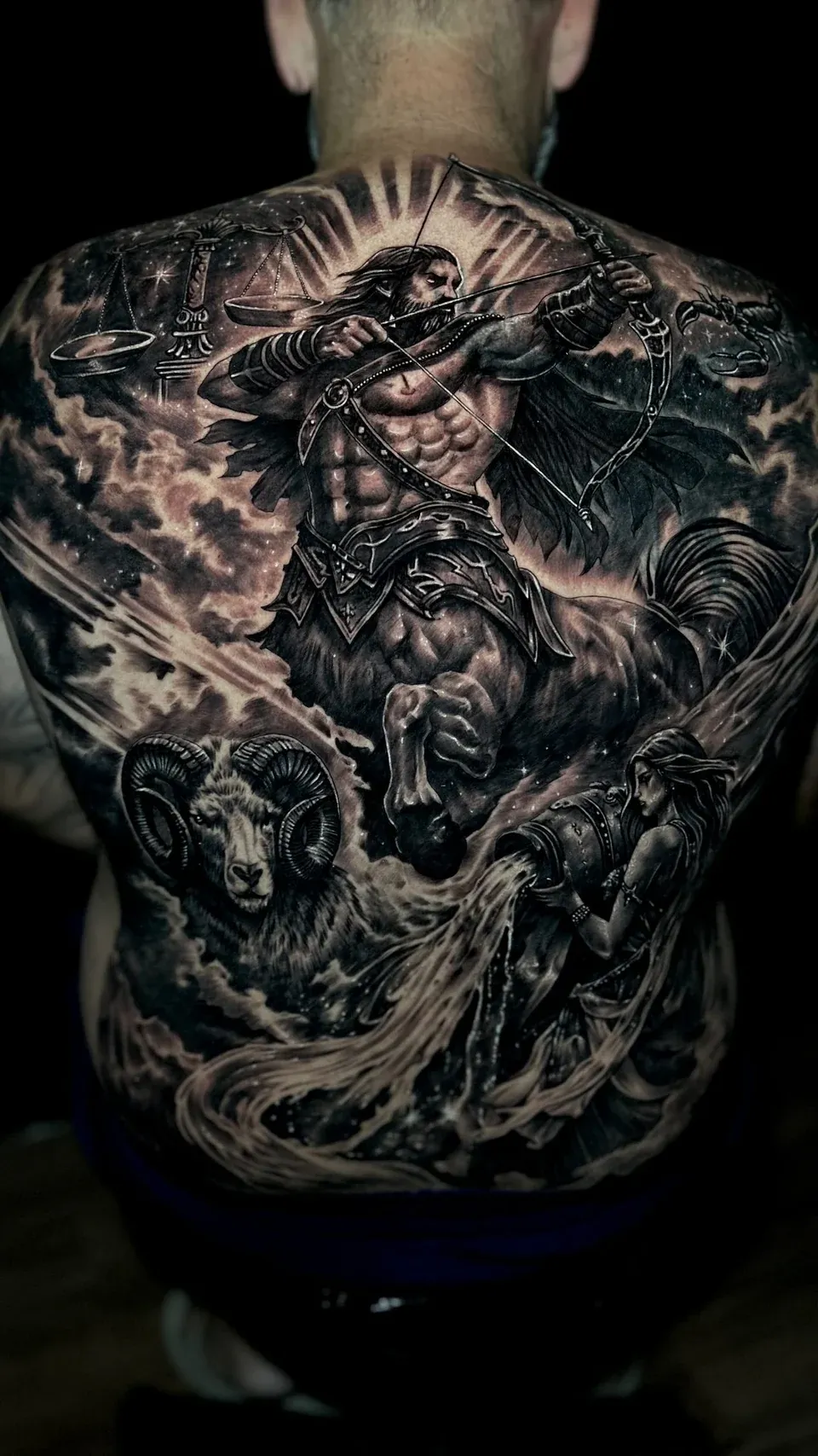 Dragon backpiece tattoo by The Mafia Ink Bali