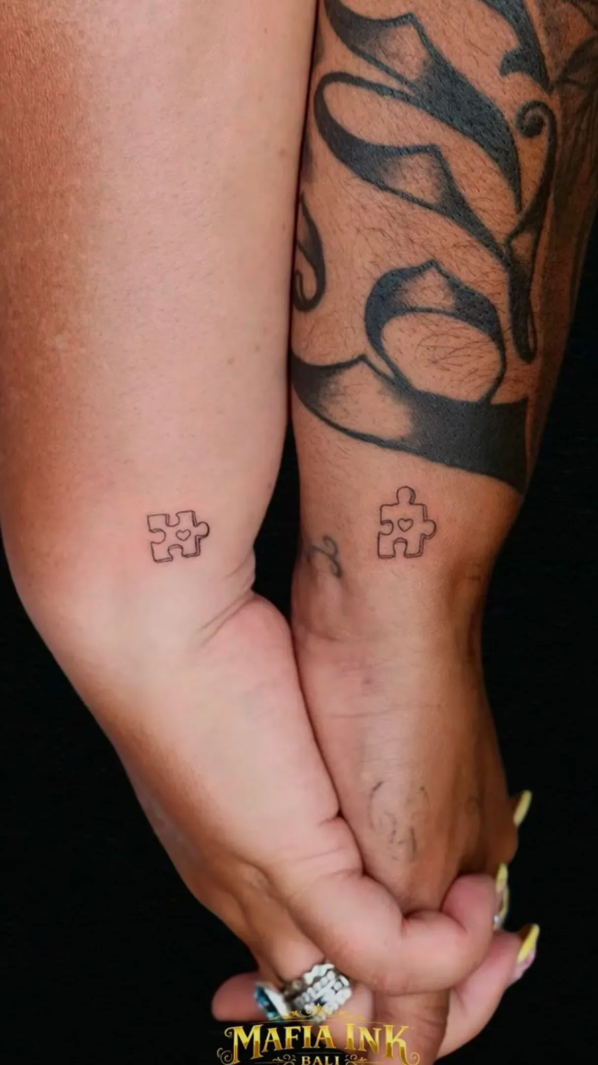 Matching small tattoos tattoo by The Mafia Ink Bali